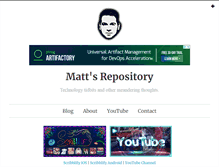 Tablet Screenshot of mattpilz.com